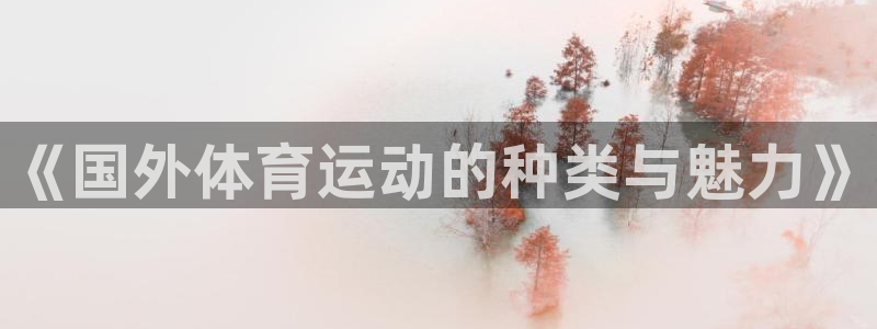 678体育官网地址：《国外体育运动的种类与魅力》