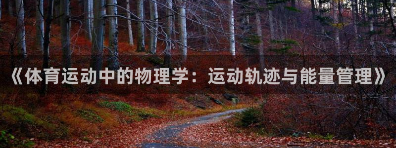 678体育官网：《体育运动中的物理学：运动轨迹与能量管理》