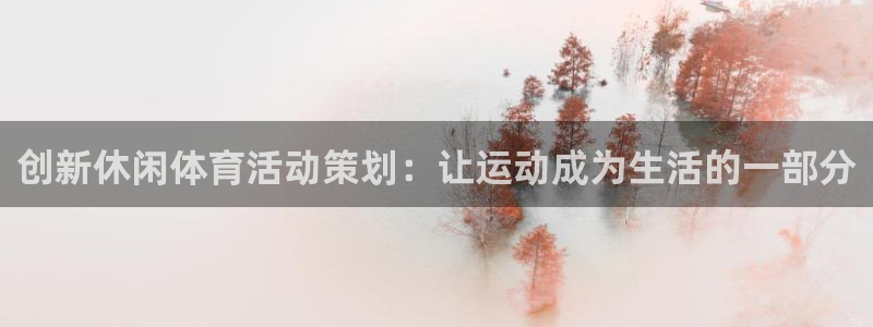 皇冠678体育：创新休闲体育活动策划：让运动成为生活的一部分